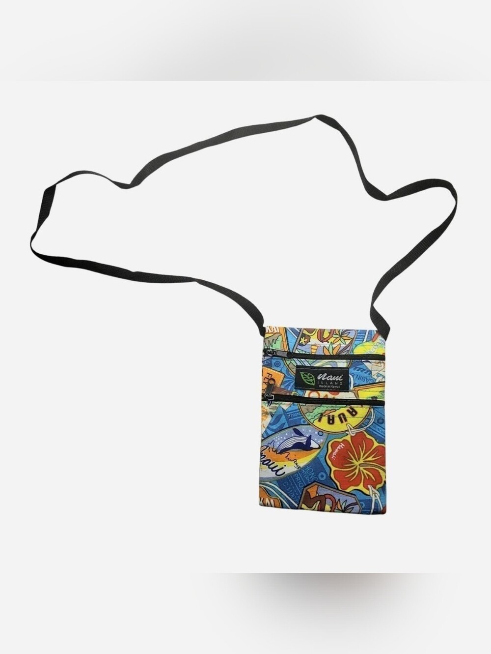 Nani Island Hawaii multicoloured crossbody pouch 7x5" Unisex Adult NWOT